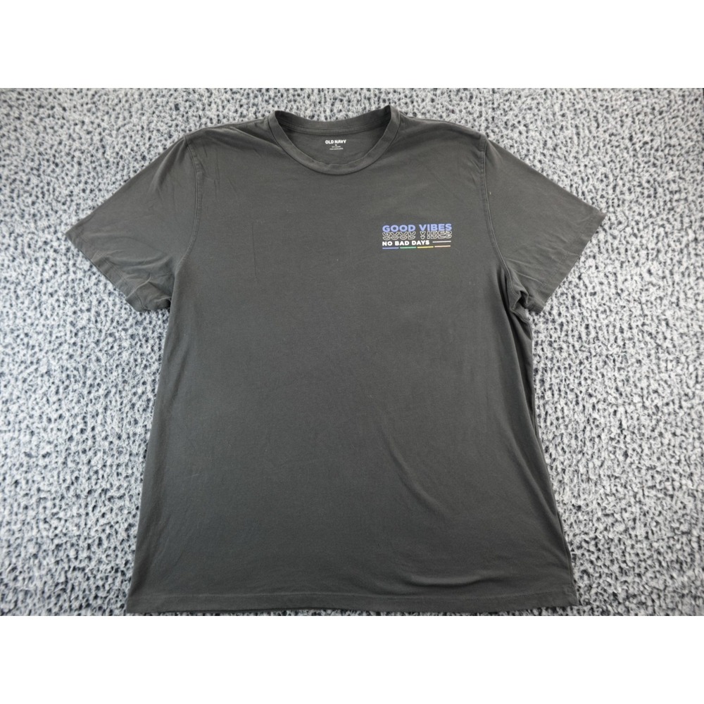 Old Navy "Good Vibes" "No Bad Days" T- Shirt Sz XL